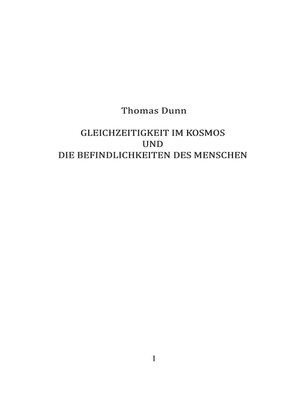 cover image of Gleichzeitigkeit im Kosmos